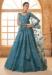 Picture of Good Looking Net Cadet Blue Lehenga Choli