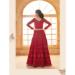 Picture of Superb Net Maroon Lehenga Choli