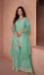 Picture of Georgette Dark Sea Green Straight Cut Salwar Kameez