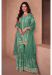 Picture of Georgette Off White Straight Cut Salwar Kameez