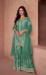 Picture of Georgette Off White Straight Cut Salwar Kameez