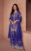 Picture of Georgette Dark Slate Blue Straight Cut Salwar Kameez