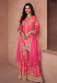 Picture of Georgette Light Coral Straight Cut Salwar Kameez