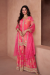 Picture of Georgette Light Coral Straight Cut Salwar Kameez