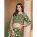 Picture of Fine Organza Dark Sea Green Lehenga Choli