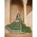 Picture of Fine Organza Dark Sea Green Lehenga Choli