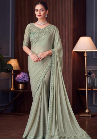 Picture of Fascinating Silk Dark Grey Saree