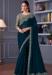 Picture of Pretty Silk Dark Green Saree