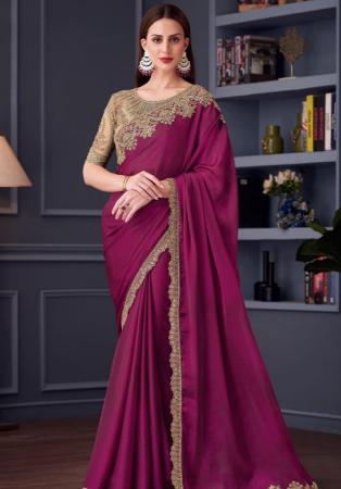 Picture of Shapely Silk Brown Saree