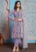 Picture of Gorgeous Georgette Grey Straight Cut Salwar Kameez