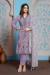 Picture of Gorgeous Georgette Grey Straight Cut Salwar Kameez