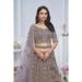 Picture of Shapely Net Plum Lehenga Choli