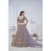 Picture of Shapely Net Plum Lehenga Choli