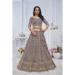 Picture of Shapely Net Plum Lehenga Choli