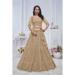 Picture of Comely Net Beige Lehenga Choli