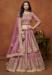 Picture of Pleasing Net Rosy Brown Lehenga Choli