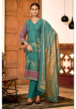 Picture of Admirable Silk Cadet Blue Readymade Salwar Kameez