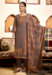 Picture of Silk Dark Olive Green Readymade Salwar Kameez