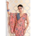 Picture of Fascinating Georgette Dark Salmon Saree