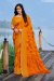 Picture of Comely Chiffon Dark Orange & Dark Orange Saree