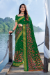 Picture of Gorgeous Chiffon Dark Green Saree