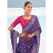 Picture of Pretty Georgette Purple Saree