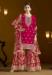 Picture of Enticing Chiffon Dark Red Straight Cut Salwar Kameez