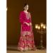 Picture of Enticing Chiffon Dark Red Straight Cut Salwar Kameez