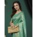 Picture of Amazing Chiffon Dark Cyan Saree