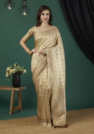 Picture of Enticing Chiffon Tan Saree