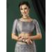 Picture of Lovely Chiffon Grey Saree