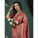 Picture of Pleasing Chiffon Indian Red Saree