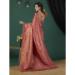 Picture of Pleasing Chiffon Indian Red Saree