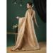 Picture of Resplendent Linen Burly Wood Saree