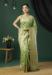 Picture of Wonderful Linen Dark Sea Green Saree