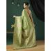 Picture of Wonderful Linen Dark Sea Green Saree