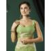 Picture of Wonderful Linen Dark Sea Green Saree