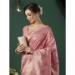 Picture of Lovely Linen Dark Salmon Saree