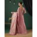 Picture of Lovely Linen Dark Salmon Saree