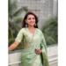 Picture of Delightful Silk Dark Sea Green Saree