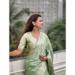 Picture of Delightful Silk Dark Sea Green Saree