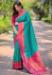 Picture of Bewitching Silk Dark Cyan Saree