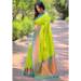 Picture of Pretty Silk Yellow Green Saree