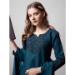 Picture of Fine Cotton Navy Blue Readymade Salwar Kameez