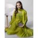 Picture of Admirable Cotton Yellow Green Readymade Salwar Kameez