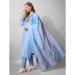 Picture of Sublime Cotton Cadet Blue Readymade Salwar Kameez