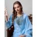 Picture of Sublime Cotton Cadet Blue Readymade Salwar Kameez