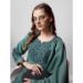 Picture of Cotton Medium Sea Green Readymade Salwar Kameez