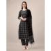 Picture of Nice Rayon Black Readymade Salwar Kameez