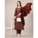 Picture of Admirable Rayon Maroon Readymade Salwar Kameez